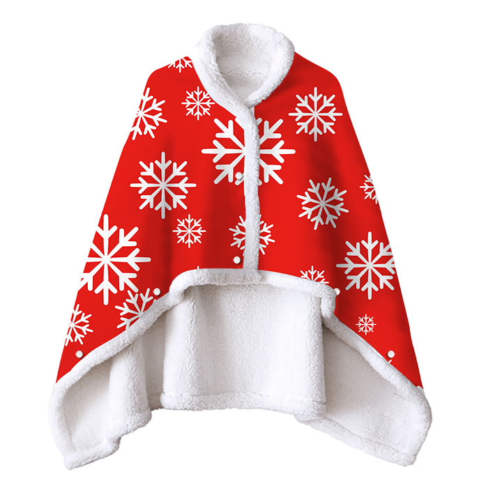 Weihnachts-Fleece-Sherpa-Decke